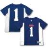 #1 Ole Miss Rebels Garb Toddler Football Jersey - Blue - Front View