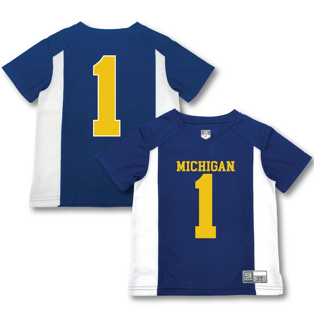#1 Michigan Wolverines Garb Toddler Football Jersey