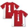 #1 Nebraska Huskers Garb Toddler Football Jersey - - Front View
