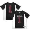 #1 Montana Grizzlies Garb Toddler Football Jersey - Black - Front View