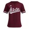 Mississippi State Bulldogs adidas Women's Replica Softball Jersey - - Side View