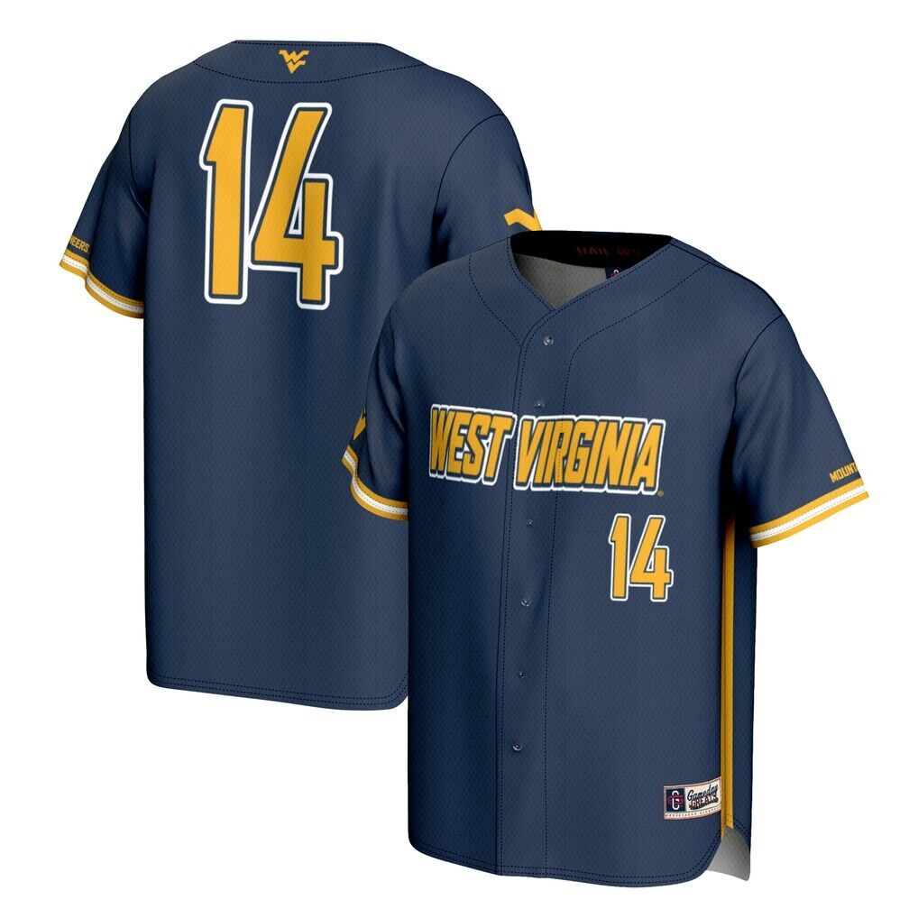 #14 West Virginia Mountaineers GameDay Greats Youth Lightweight Baseball Fashion Jersey