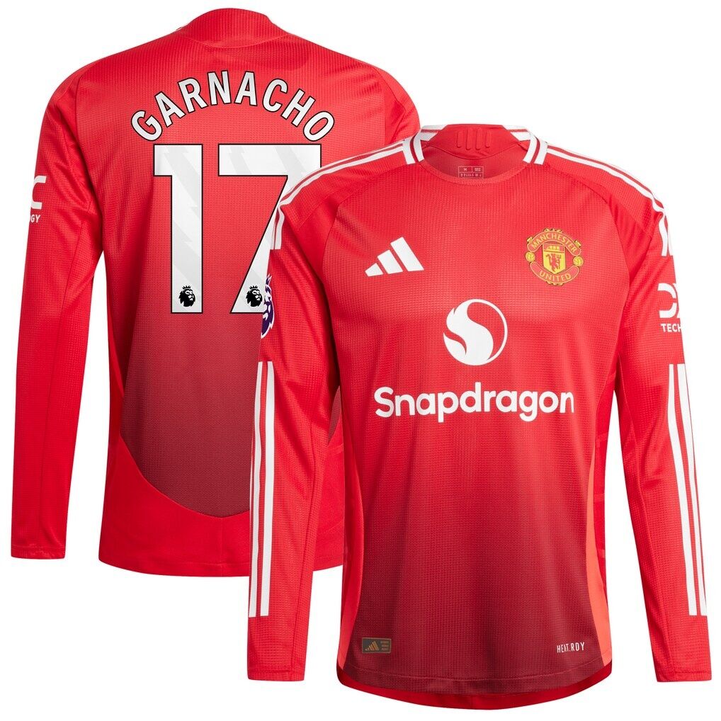 Alejandro Garnacho Manchester United 2024/25 Home Authentic Long Sleeve Player Jersey