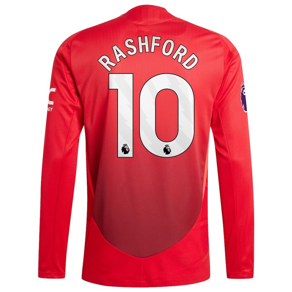 Marcus Rashford Manchester United 2024/25 Home Authentic Long Sleeve Player Jersey