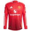 Marcus Rashford Manchester United 2024/25 Home Authentic Long Sleeve Player Jersey - Red - Side View