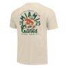 Miami Hurricanes Comfort Colors Mascot Overlay T-Shirt - Cream - Detail View