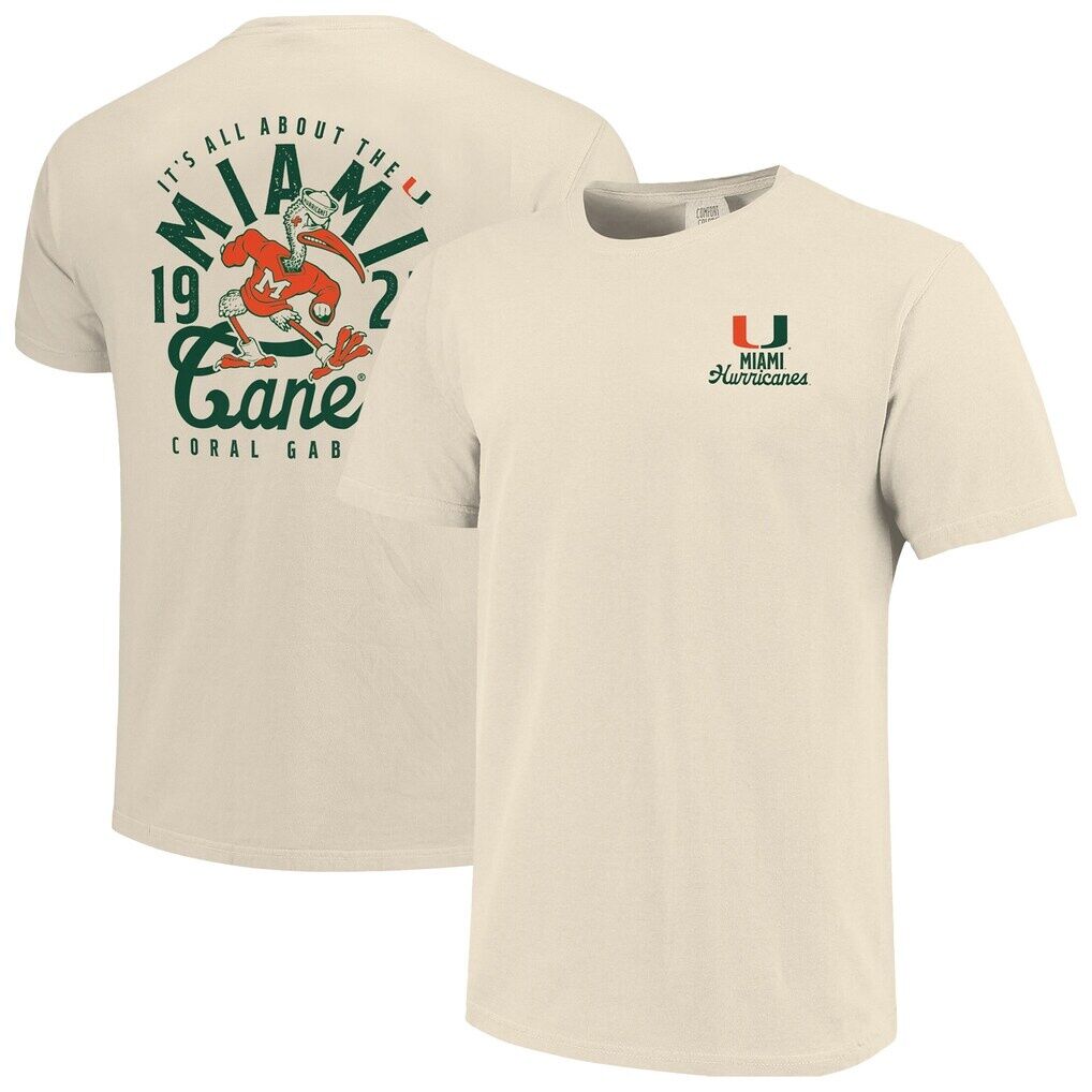 Miami Hurricanes Comfort Colors Mascot Overlay T-Shirt