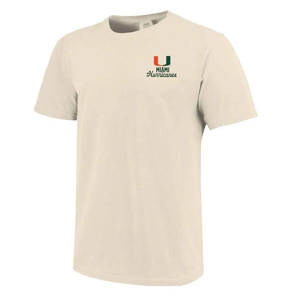 Miami Hurricanes Comfort Colors Mascot Overlay T-Shirt