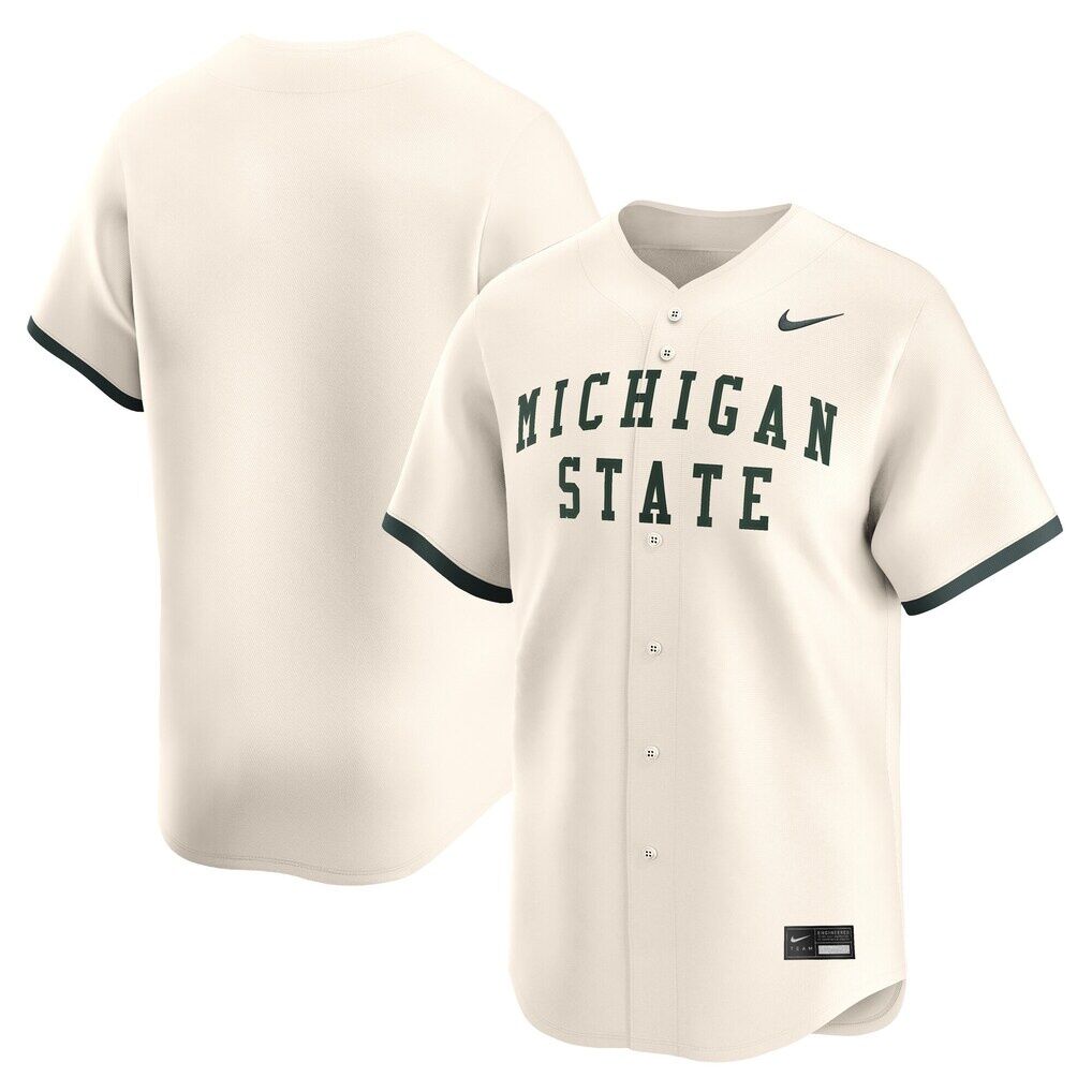 Michigan State Spartans Nike Baseball Limited Jersey - Natural