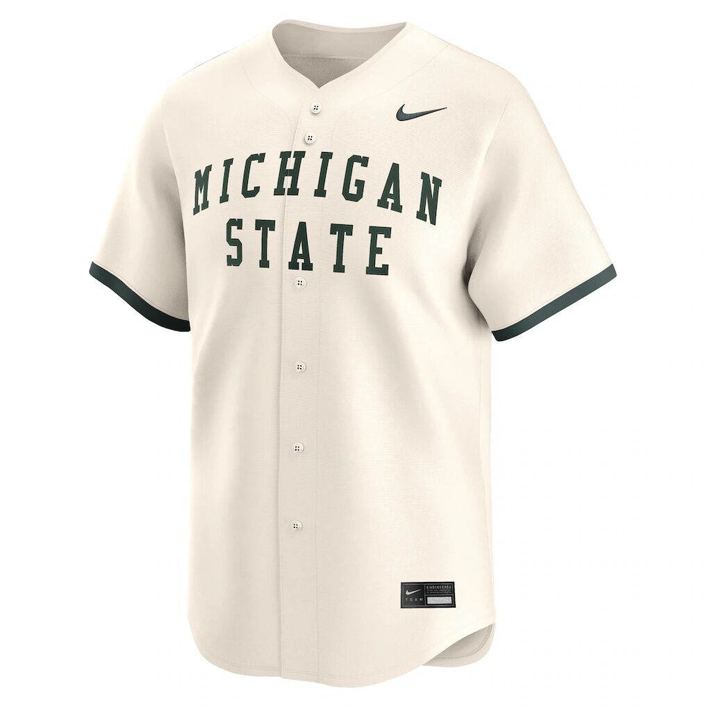 Michigan State Spartans Nike Baseball Limited Jersey - Natural