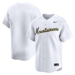West Virginia Mountaineers Nike Baseball Limited Jersey - White - Front View