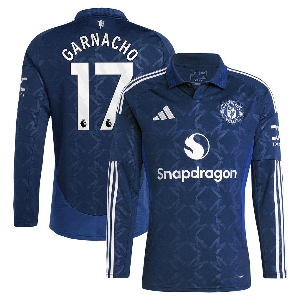 Alejandro Garnacho Manchester United adidas 2024/25 Away Replica Long Sleeve Player Jersey