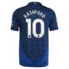 Marcus Rashford Manchester United adidas 2024/25 Away Authentic Player Jersey - Navy - Detail View