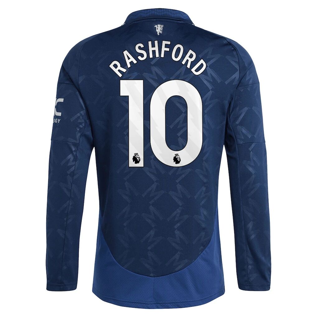 Marcus Rashford Manchester United adidas 2024/25 Away Replica Long Sleeve Player Jersey
