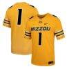 #1 Missouri Tigers Nike Alternate Game Jersey - Gold - Front View