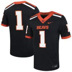 #1 Oregon State Beavers Nike Untouchable Football Jersey - Black - Front View