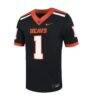 #1 Oregon State Beavers Nike Untouchable Football Jersey - Black - Side View