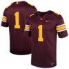 #1 Minnesota Golden Gophers Nike Untouchable Football Jersey - Maroon - - Front View