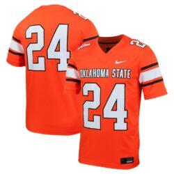 #24 Oklahoma State Cowboys Nike Untouchable Football Jersey - Orange - Front View