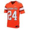 #24 Oklahoma State Cowboys Nike Untouchable Football Jersey - Orange - Side View