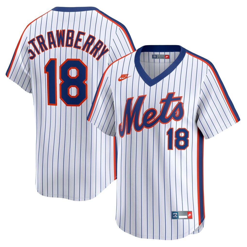 Darryl Strawberry New York Mets Nike Throwback Cooperstown Collection Limited Jersey