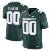 Michigan State Spartans Nike NIL Pick-A-Player Game Jersey - Green - Front View