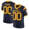 West Virginia Mountaineers Nike NIL Pick-A-Player Football Game Jersey - Navy - Front View