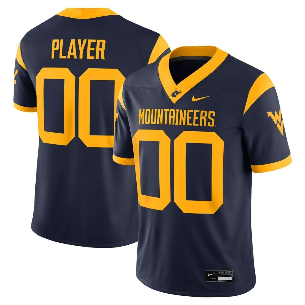 West Virginia Mountaineers Nike NIL Pick-A-Player Football Game Jersey