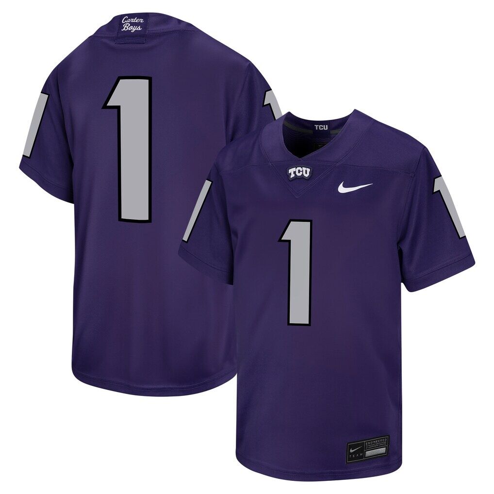 #1 TCU Horned Frogs Nike Youth Untouchable Football Jersey