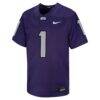 #1 TCU Horned Frogs Nike Youth Untouchable Football Jersey - Purple - Side View
