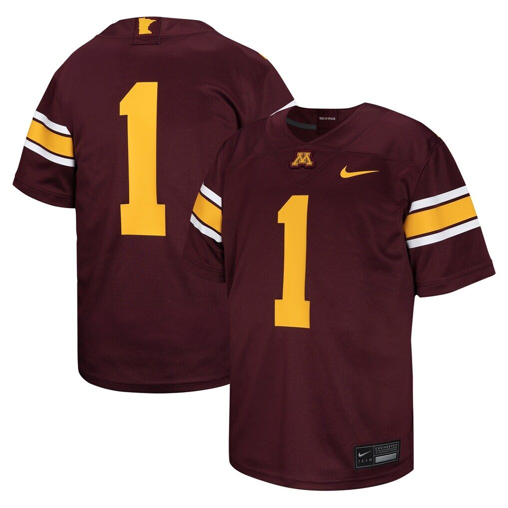 #1 Minnesota Golden Gophers Nike Youth Untouchable Football Jersey - Maroon