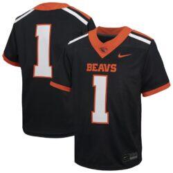 #1 Oregon State Beavers Nike Youth Untouchable Football Jersey - Black - Front View
