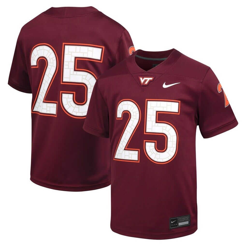 #25 Virginia Tech Hokies Nike Youth Untouchable Football Jersey - Maroon