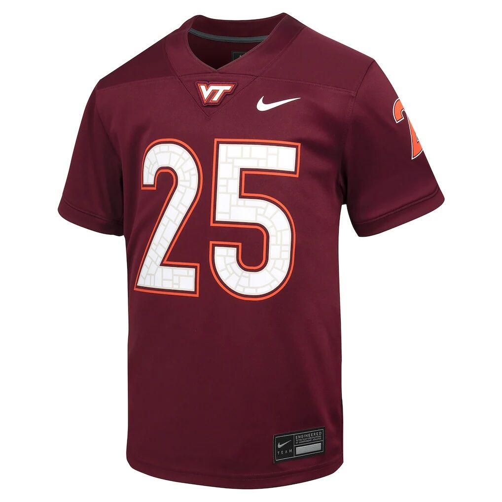#25 Virginia Tech Hokies Nike Youth Untouchable Football Jersey - Maroon