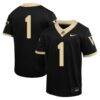#1 Wake Forest Demon Deacons Nike Youth Untouchable Football Jersey - Black - Front View