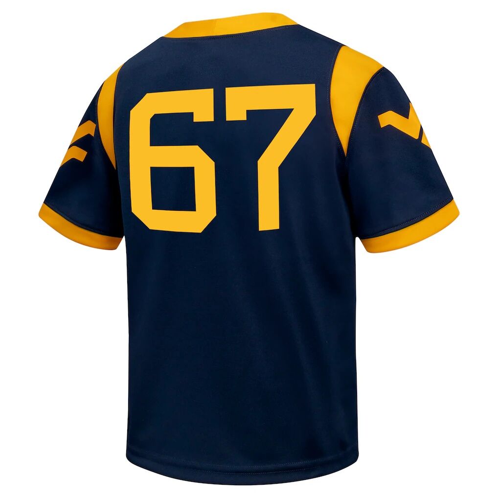 #67 West Virginia Mountaineers Nike Youth Untouchable Football Jersey