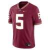 Jared Verse Florida State Seminoles Nike Player Game Jersey - - Side View