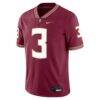 Trey Benson Florida State Seminoles Nike Player Game Jersey - - Side View