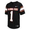 Oklahoma State Cowboys Nike #1 Youth Alternate Game Football Jersey - Black - Side View