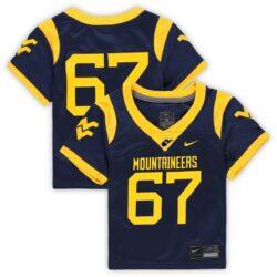 #67 West Virginia Mountaineers Nike Toddler Untouchable Replica Football Jersey - Navy - Front View