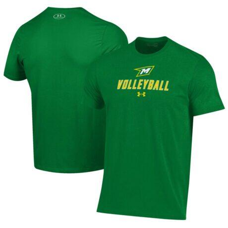 McDaniel Green Terror Under Armour Volleyball Performance T-Shirt - Green - Front View