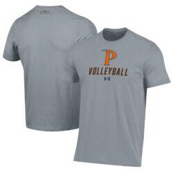 Pepperdine Waves Under Armour Volleyball Performance T-Shirt - Gray - Front View