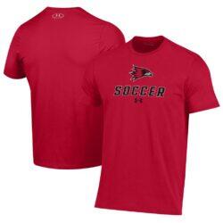 SEMO Redhawks Under Armour Soccer Performance T-Shirt - Red - Front View