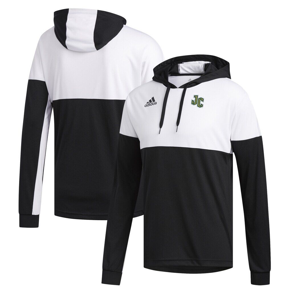 New Jersey City Gothic Knights adidas Legend Shooter Long Sleeve Hoodie T-Shirt - Black/White