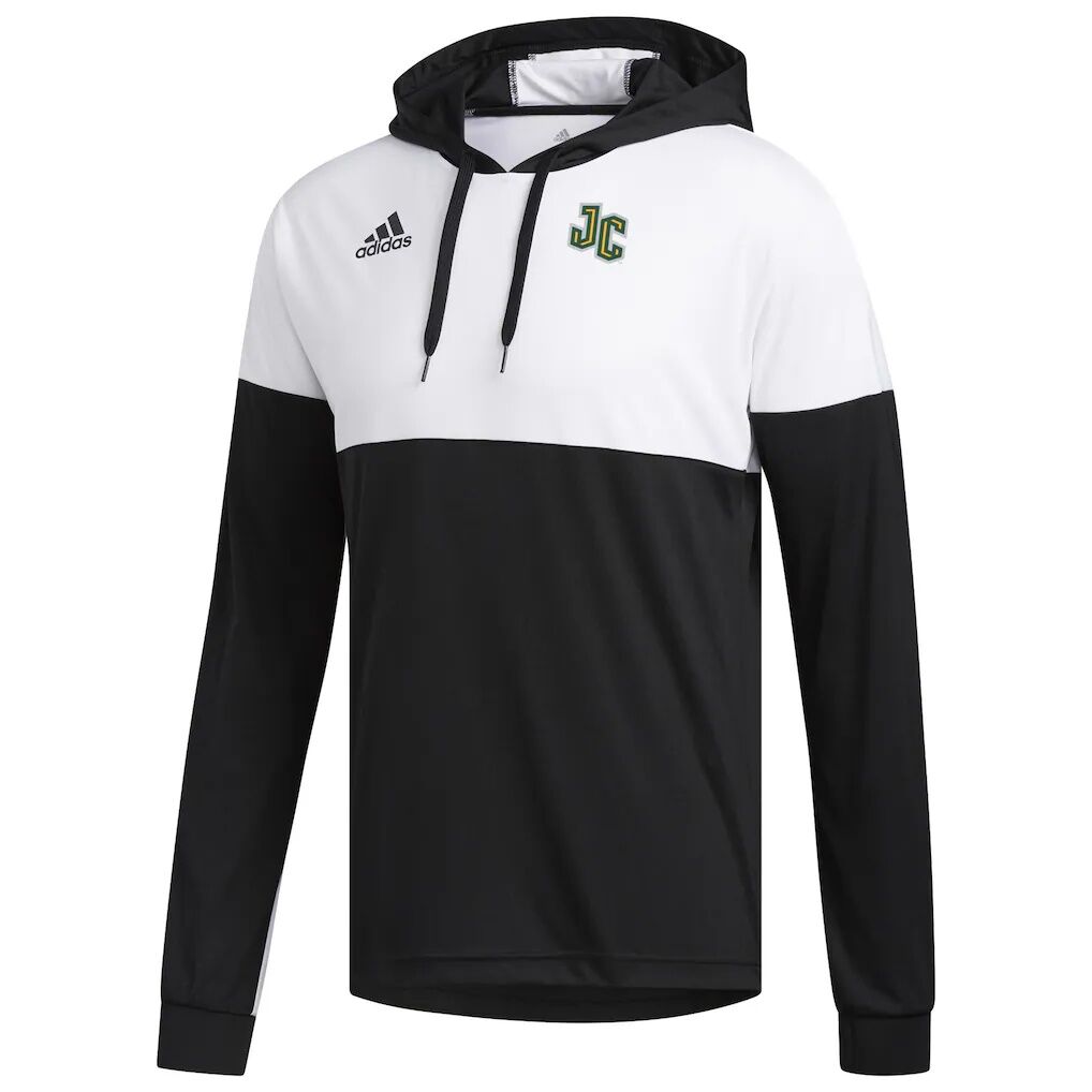 New Jersey City Gothic Knights adidas Legend Shooter Long Sleeve Hoodie T-Shirt - Black/White