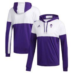 Northwestern State Demons adidas Legend Shooter Long Sleeve Hoodie T-Shirt - - Front View