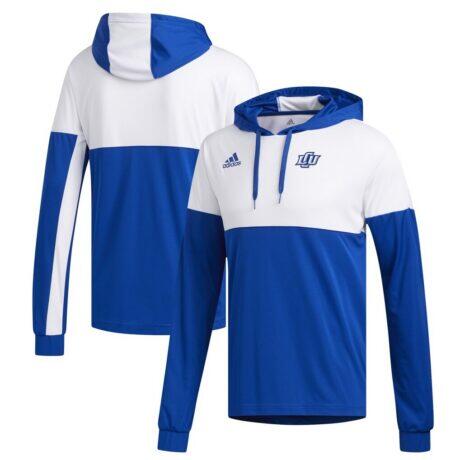 Lubbock Christian Chaparral adidas Legend Shooter Long Sleeve Hoodie T-Shirt - - Front View