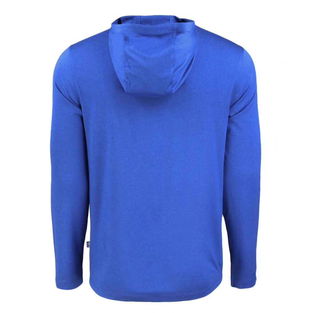 New York Mets Cutter & Buck Coastline Epic Comfort Recycled Eco Hoodie Long Sleeve T-Shirt - Royal