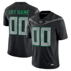 Oregon Ducks Nike Custom Game Jersey - Black - Front View