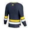 Michigan Wolverines GameDay Greats Spirit Hockey Jersey - Navy - Detail View
